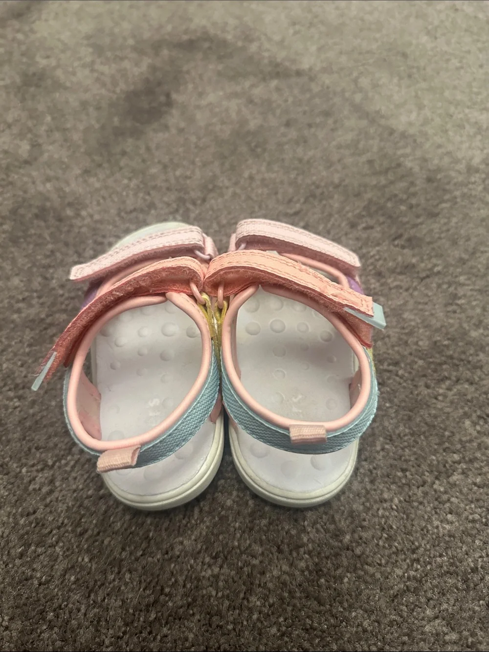 Carter's Pink and Purple Velcro Strap Toddlers' Sandals
